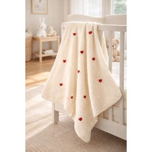 UmBaby Peluş Bebek Battaniyesi 90×100 cm – Nakışlı Yumuşak Doku