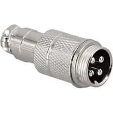 Epilons Mayk GX16-4 Pinli Metal Erkek Konnektör (M16 - 16MM)