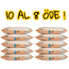 Uni Baby Aile Islak Mendil 10’lu Paket 52 Yaprak – 10 Al 8 Öde, Alkolsüz, Parabensiz, Hassas Ciltlere Uygun, 520 Yaprak