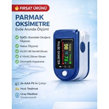 Pulse Oksimetre Oksijen ve Nabız Ölçer OLED Ekranlı