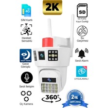 Venas 3 Kameralı 4g Sim Kart ile ve 12 Volt Adaptör ile Çalışan 12 mp Telefona Kurulan Güvenlik Kamerası