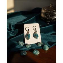 Meneva Aksesuar Apatit Doğal Taş Küpe