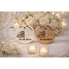 Magnet Kişiye Özel Düğün Nişan Söz Kına Için No8