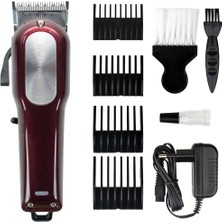 Normadia Kırmızı Profesyonel Traş Makinesi, Saç ve Sakal Kesimi Için Ideal