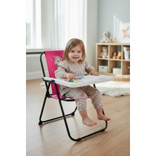 Exent Kids 2–6 Yaş, Rainbow Unicorn Katlanır Portatif Çalışma Masası ve Sandalye Tak-Çıkarmasa-Pembe