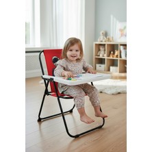 Exent Kids 2–6 Yaş, Game Astro Katlanır Portatif Çalışma Masası ve Sandalye, Tak-Çıkar Masa-Kırmızı
