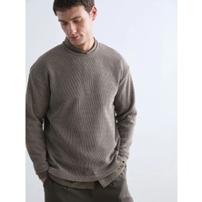 LC Waikiki Gri Bisiklet Yaka Erkek Triko Kazak