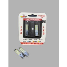 T10 W5W Beyaz LED 12 Ledli Canbus Silikon Ultra Power Beyaz Park Plaka Tavan Ledi 2ADT