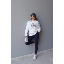 Purple By Banu Lacivert Bel Detay Tayt