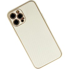 Newface iPhone 12 Pro Kılıf Coco Karbon Silikon - Beyaz