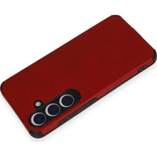 Newface Samsung Galaxy S24 Kılıf Loop Deri Silikon - Kırmızı