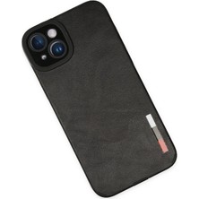 Newface iPhone 14 Plus Kılıf Loop Deri Silikon - Siyah