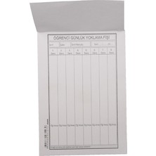 Dilman Yoklama Fişi 8 Ders 100'lü