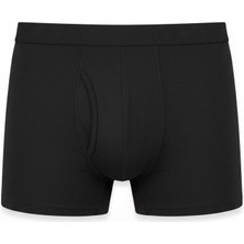 Five Pocket Düz Renk Erkek Tekli Boxer Siyah