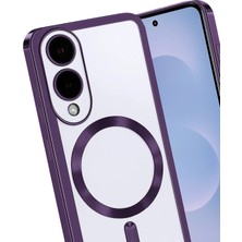 Newface Samsung Galaxy S25 Edge Kross Magneticsafe Kapak - Mor