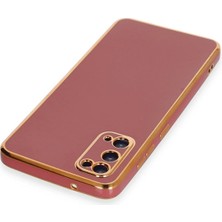 Newface Samsung Galaxy S20 Kılıf Volet Silikon - Kırmızı