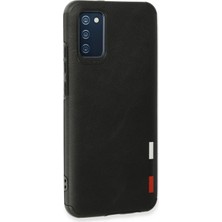 Newface Samsung Galaxy A03S Kılıf Loop Deri Silikon - Siyah