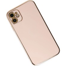 Newface iPhone 12 Kılıf Volet Silikon - Pembe