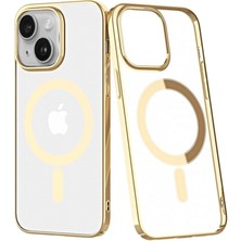 Newface iPhone 14 Plus Kılıf Element Magneticsafe Sert Kapak - Gold