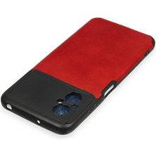 Newface Xiaomi Poco M5 Kılıf Loop Deri Silikon - Kırmızı