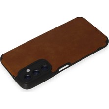 Newface Samsung Galaxy A05S Kılıf Loop Deri Silikon - Kahverengi
