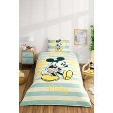 Özdilek Mickey Mouse Hawai Tek Kişilik Disney Lisanslı Lastikli Çocuk Nevresim Takımı