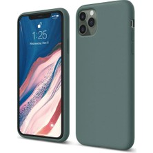 Newface iPhone 11 Pro Kılıf First Silikon - Koyu Yeşil