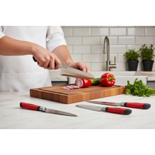 Lazoğlu Chefline Pro 5 Parça Mutfak Bıçak Seti + Meyve Bıçağı Hediyeli – Paslanmaz Çelik