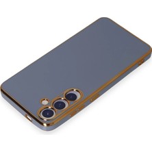 Newface Samsung Galaxy S24 Kılıf Volet Silikon - Mavi