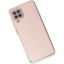 Newface Samsung Galaxy A22 Kılıf Volet Silikon - Pembe