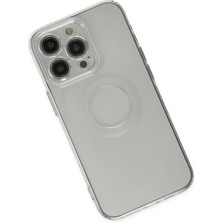 Newface iPhone 13 Pro Kılıf Santa Lens Silikon - Şeffaf