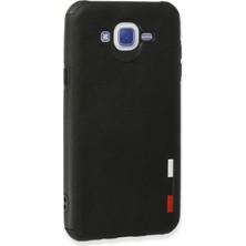 Newface Samsung Galaxy J7 Kılıf Loop Deri Silikon - Siyah