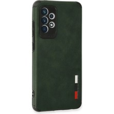 Newface Samsung Galaxy A72 Kılıf Loop Deri Silikon - Yeşil