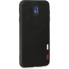 Newface Samsung Galaxy J7 Pro / J730 Kılıf Loop Deri Silikon - Siyah