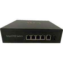 Alfatech Alfa P204 6 Port Poe Gigabit Switch – 4×1000MBPS Poe + 2×1000MBPS Uplink – 52V 65W