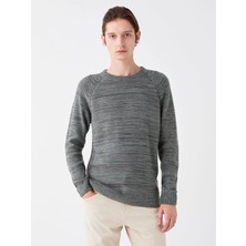 LC Waikiki Yeşil Bisiklet Yaka Erkek Triko Kazak