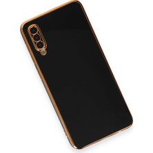 Newface Samsung Galaxy A70 Kılıf Volet Silikon - Siyah