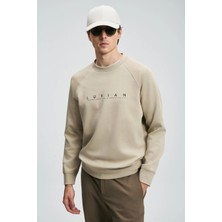 Lufian Erkek Cooper Bej Sweatshirt Modern Tasarım Uzun Kol Konforlu Kullanım 112030177