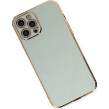 Newface iPhone 12 Pro Kılıf Volet Silikon - Açık Yeşil