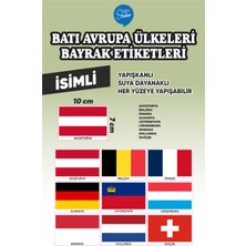 İsg Tabelam Bati Avrupa Ülkeleri Bayrak Etiketi