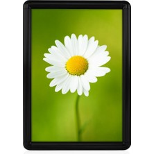 Nurline A4 Rondo Çerçeve - Afiş Çerçevesi - Belge Çerçevesi - Açılır Kapanır Siyah Çerçeve