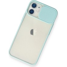 Newface iPhone 11 Kılıf Palm Buzlu Kamera Sürgülü Silikon - Turkuaz