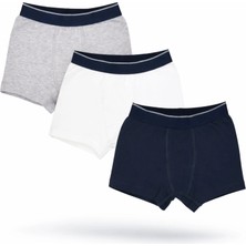 Organickid Modern Classic Erkek Çocuk Boxer Set 3'lü