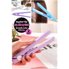 Özgürce Çiftli Mini Seramik Saç Düzleştirici ve Maşa, Seyahat Için Taşınabilir