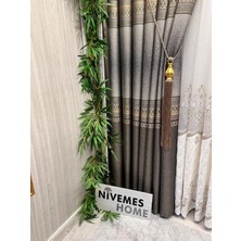 Nivemes Home Nivemeshome Samandağ FT614286 V_2503 Toprak 1/3 Pileli Fon Perde Apm