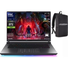 Asus Rog Strix G16 Ultra 9 275HX G615LW-S5186-K35 32GB 2tb RTX5080 16GB W11PRO 16" 240Hz Wqxga Gaming Laptop & Karina Çanta