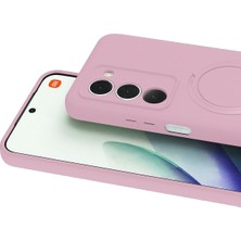 Newface Xiaomi Redmi 15 4g Regal Magsafe Standlı Kapak - Açık Pembe