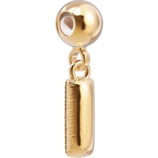 Chocli 18 Ayar Altın Kaplama Charm Harf - I