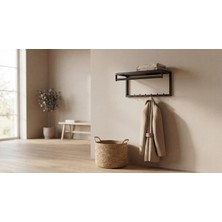 Gelişim Metal Skand - Dekoratif Demir Raflı Duvar Askısı - Metal Askılık - Elbise Askısı - Modern Design