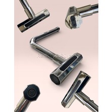 Renk Yapı Rüyası 360° Dönen 4 Farklı Su Çıkışı Olan Su Tasarruflu Yağmurlama ,borusu Musluk Batarya Başlığı